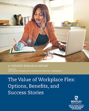 CWB Workplace Flex Report Cover Woman working from home on laptop