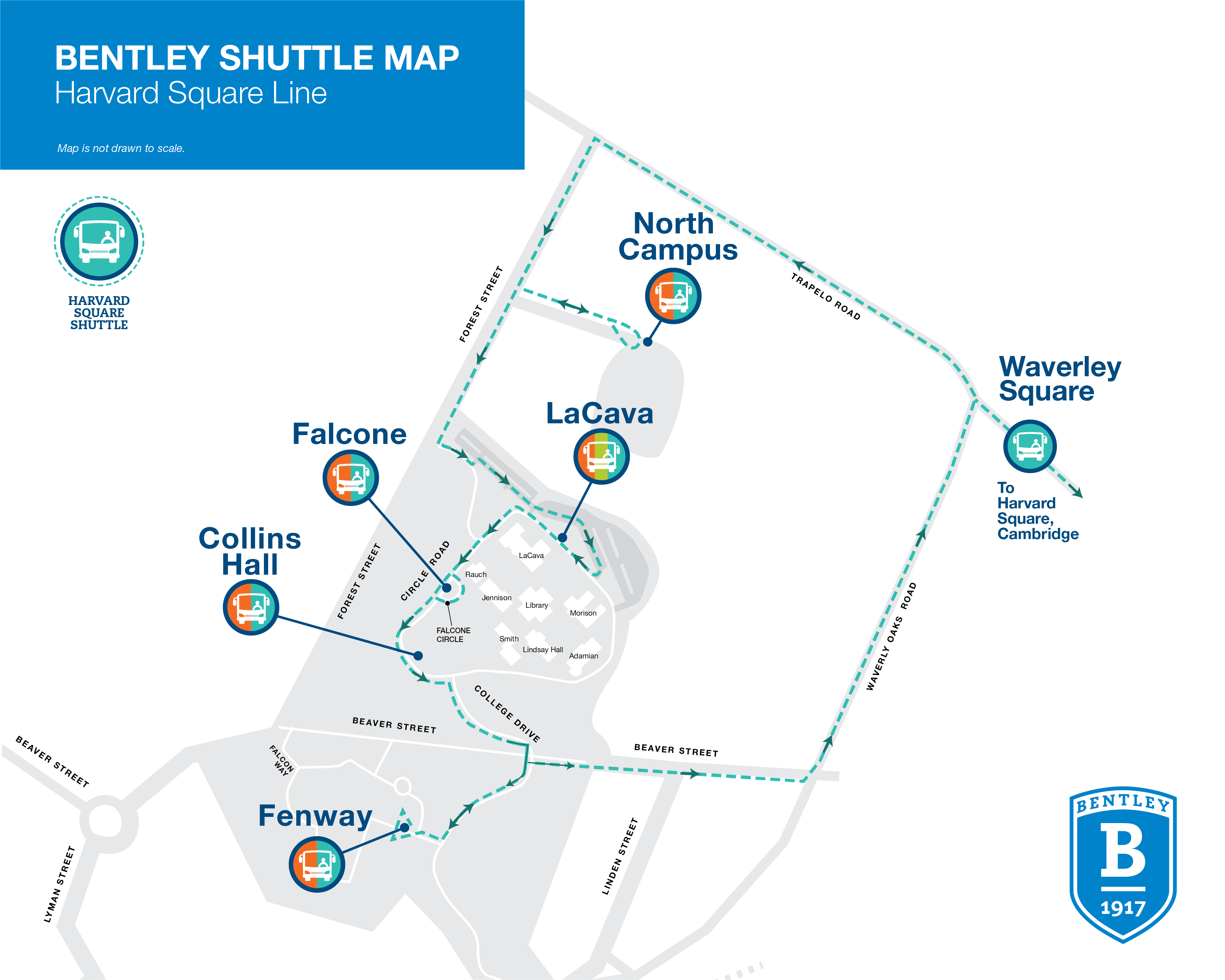 Harvard Square Shuttle Map
