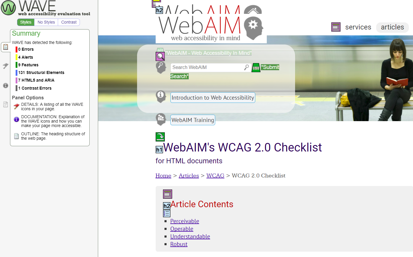 webaim screenshot