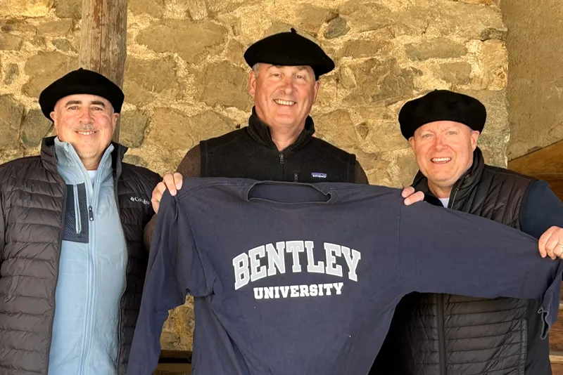 Mike Caruso ’85 along with classmates Kirk Hellmuth ’85 and Dave Place ’85