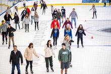 Community skate during Falcon Weekend