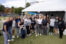 Falcon Weekend guests at Tailgate Village