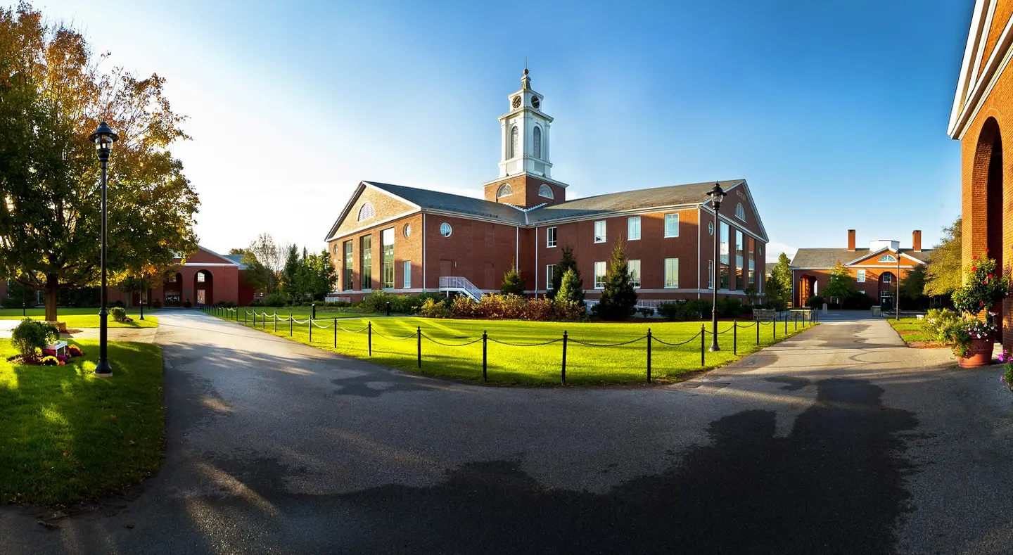 Panorama of the Bentley campus 