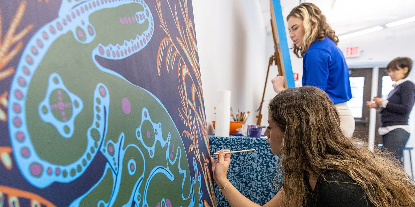 Mural painting during MLK 2024 event