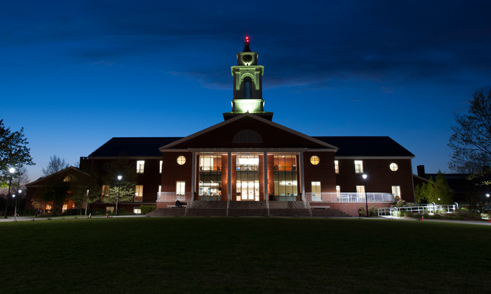 Bentley Library at Night