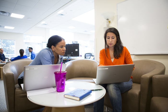 Students at a table