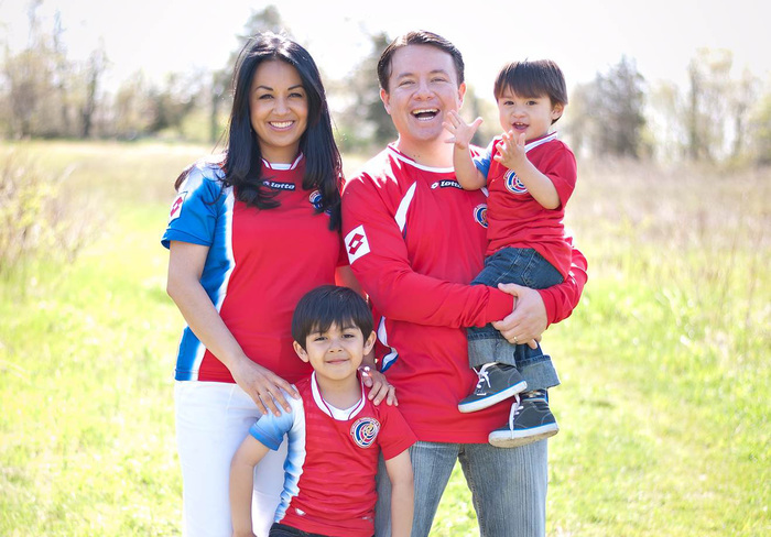 Eddy Villalta and his family.