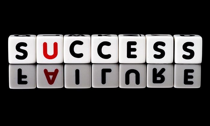 Success Written With Dice