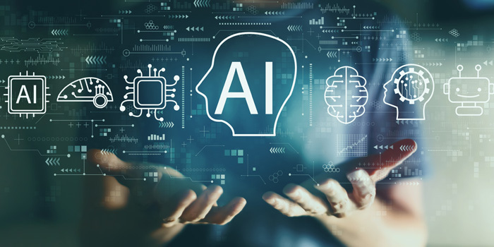 Abstract illustration of AI concepts