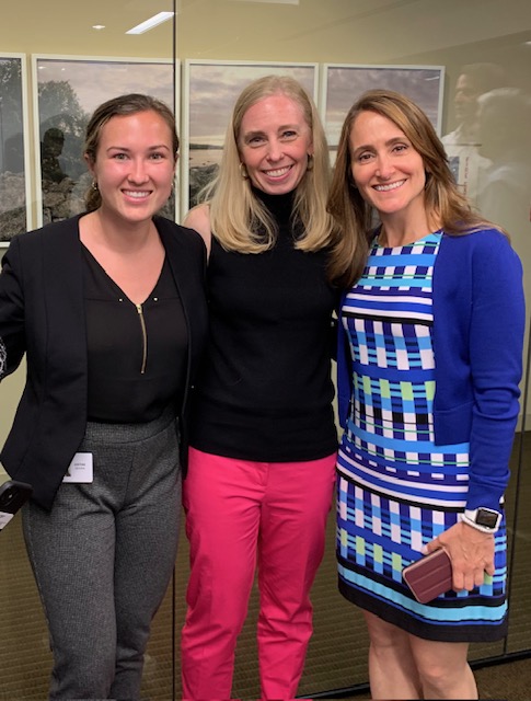 Justine Gearin poses with Shannon O'Mara and Holly Young