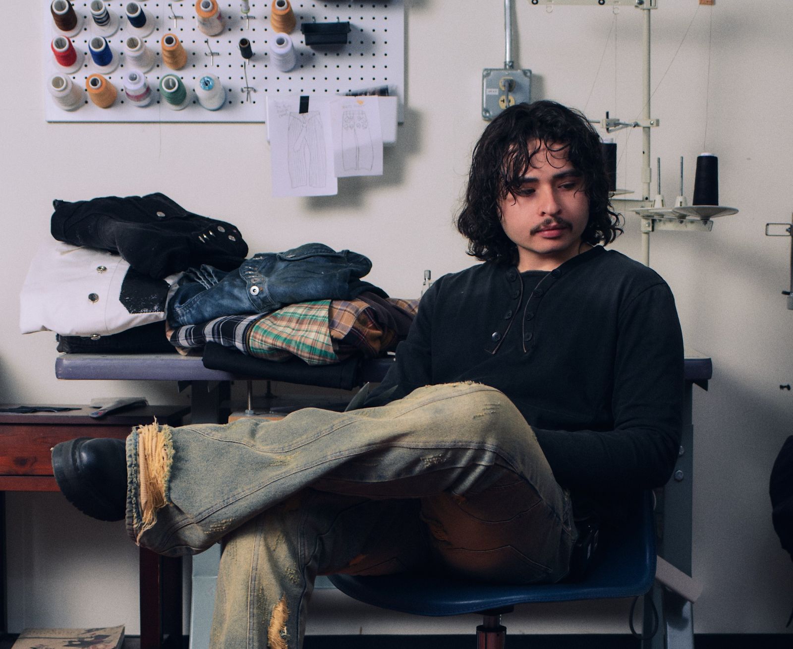 Antonio Corrales at Corrupt Kid studio 