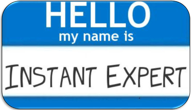 Instant Expert name tag, rounded