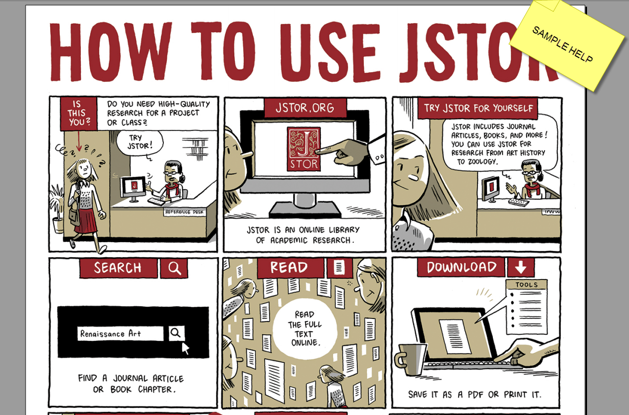 image: JSTOR help