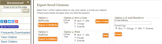 Project Muse Citation Management Options