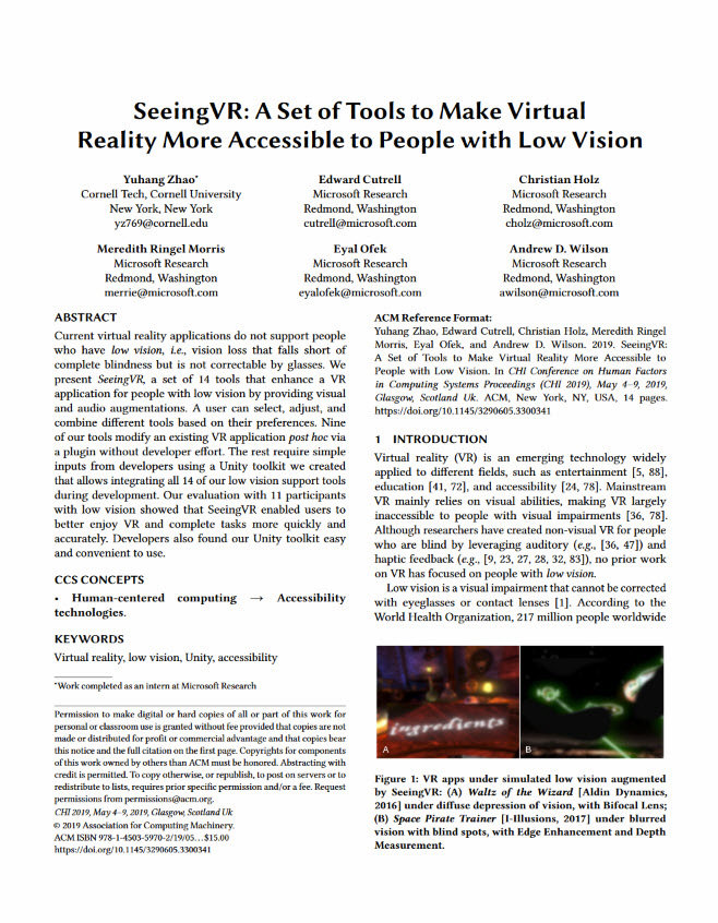 Seeing VR PDF