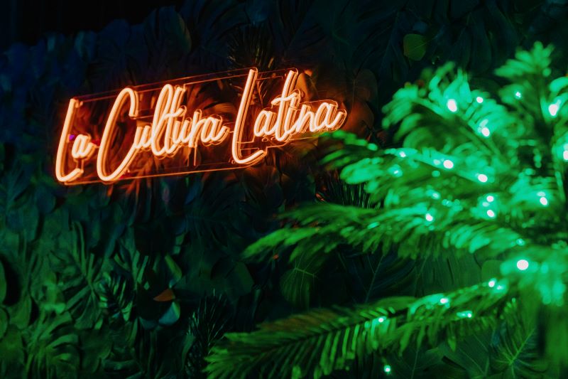 La Cultura Latina neon sign