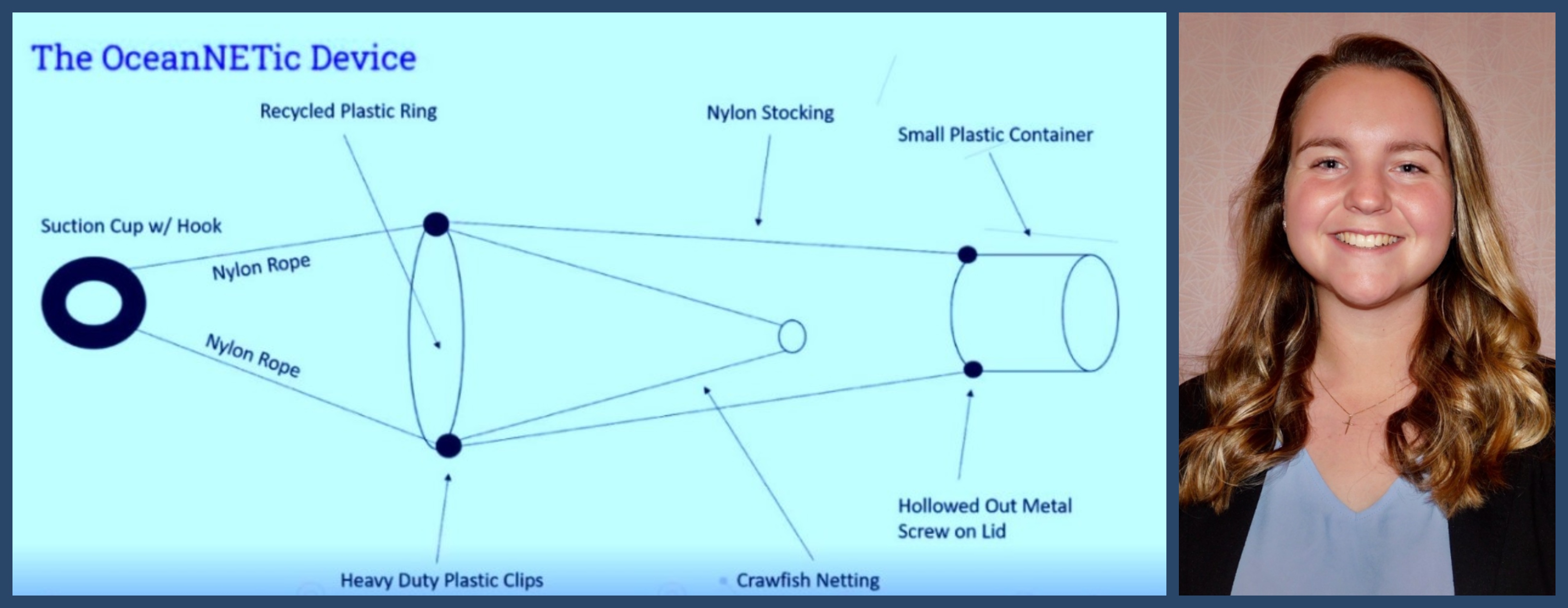 Ashley Keegan '21 and the OceaNETic prototype
