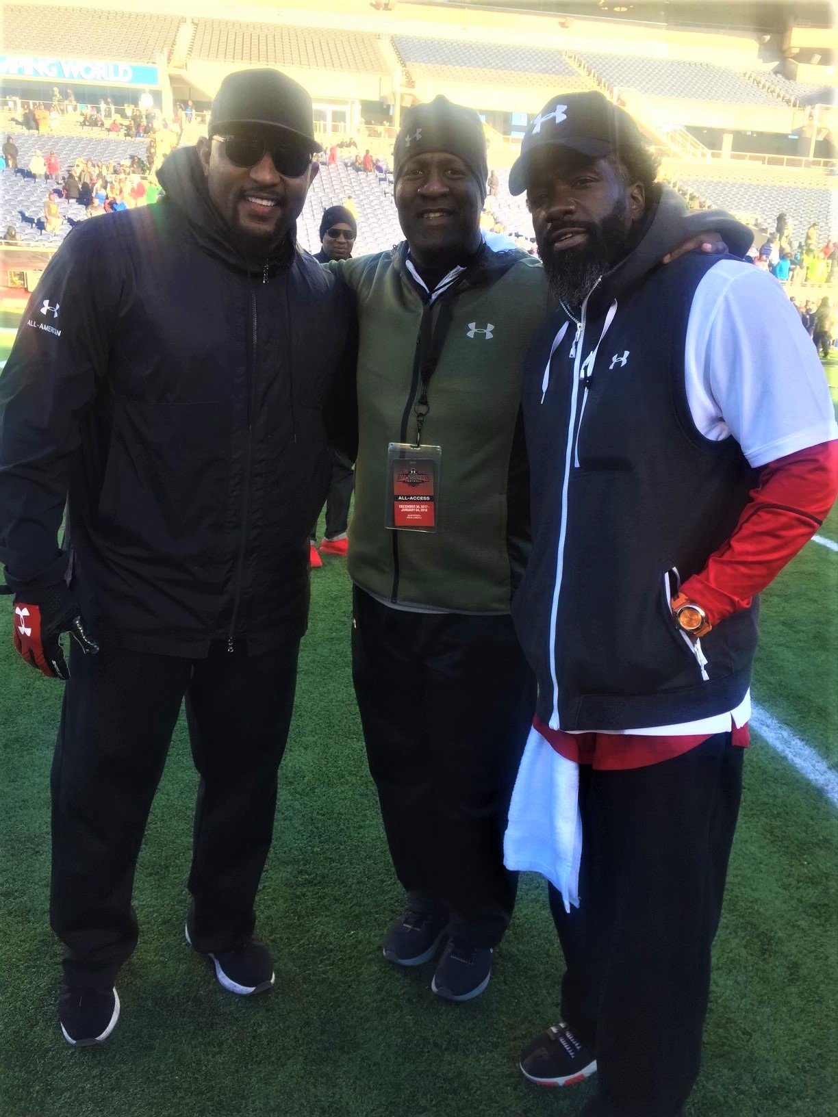Alvin with Ray Lewis and Ed Reed