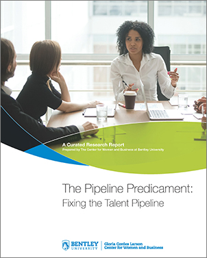 CWB Pipeline Research Report cover of a woman leading a meeting in a corporate setting 