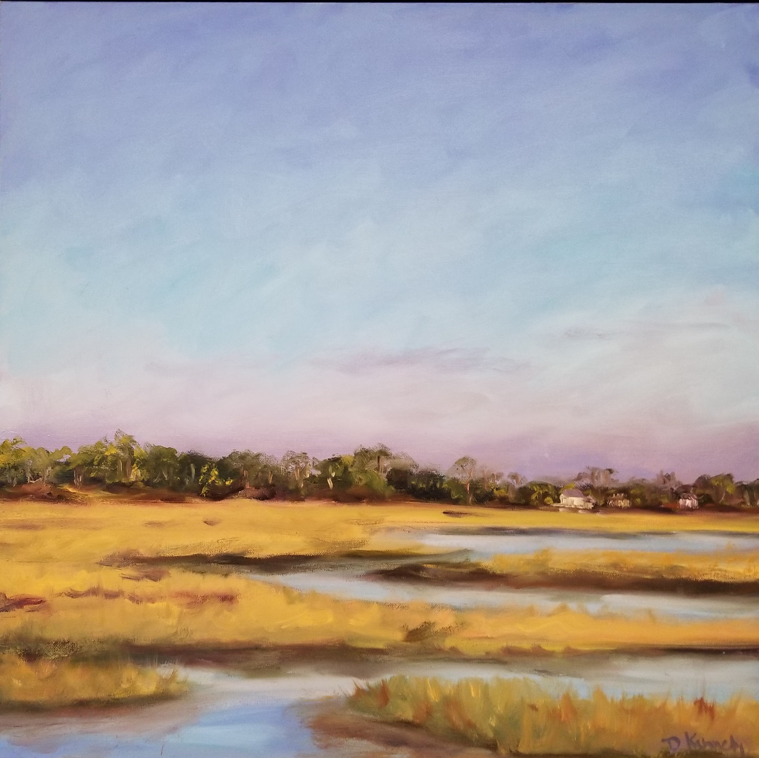painting titled Gray's Beach Marsh by Debra Kennedy