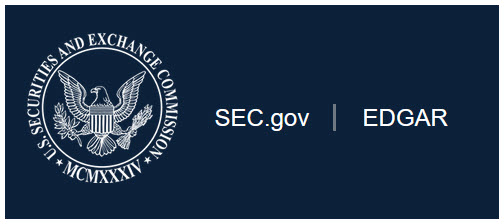 Image from EDGAR search from SEC