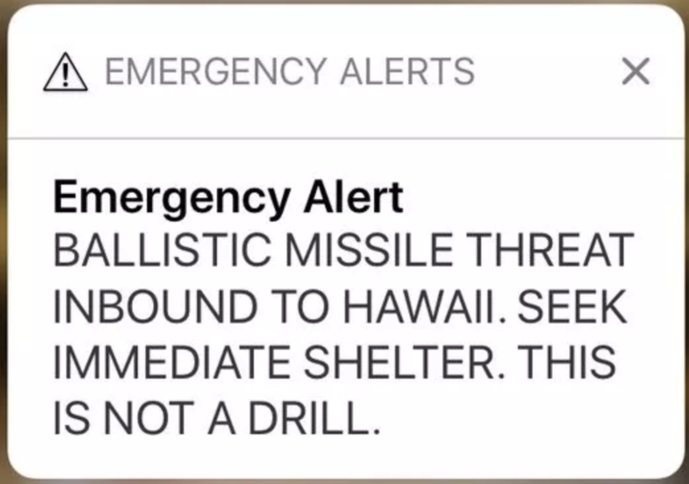 emergency alert