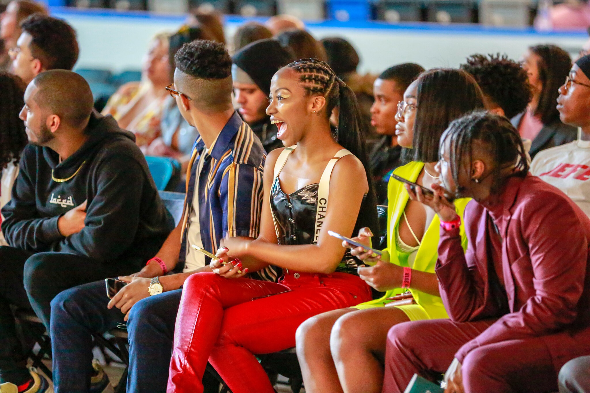 Students enjoy the Black United Body fashion show