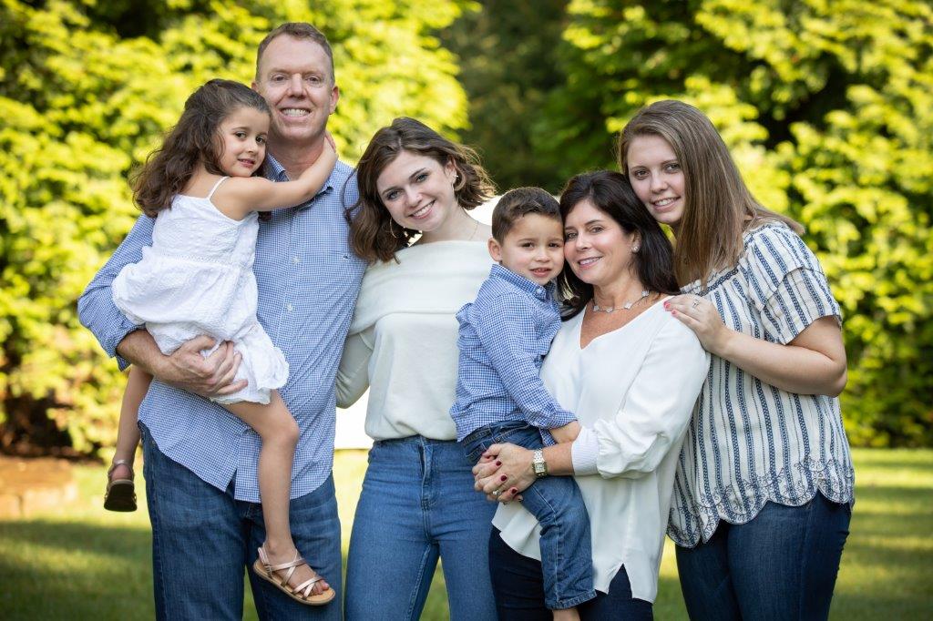 Melanie Foley and her family 