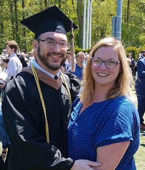 Hodgdon with his wife Andrea