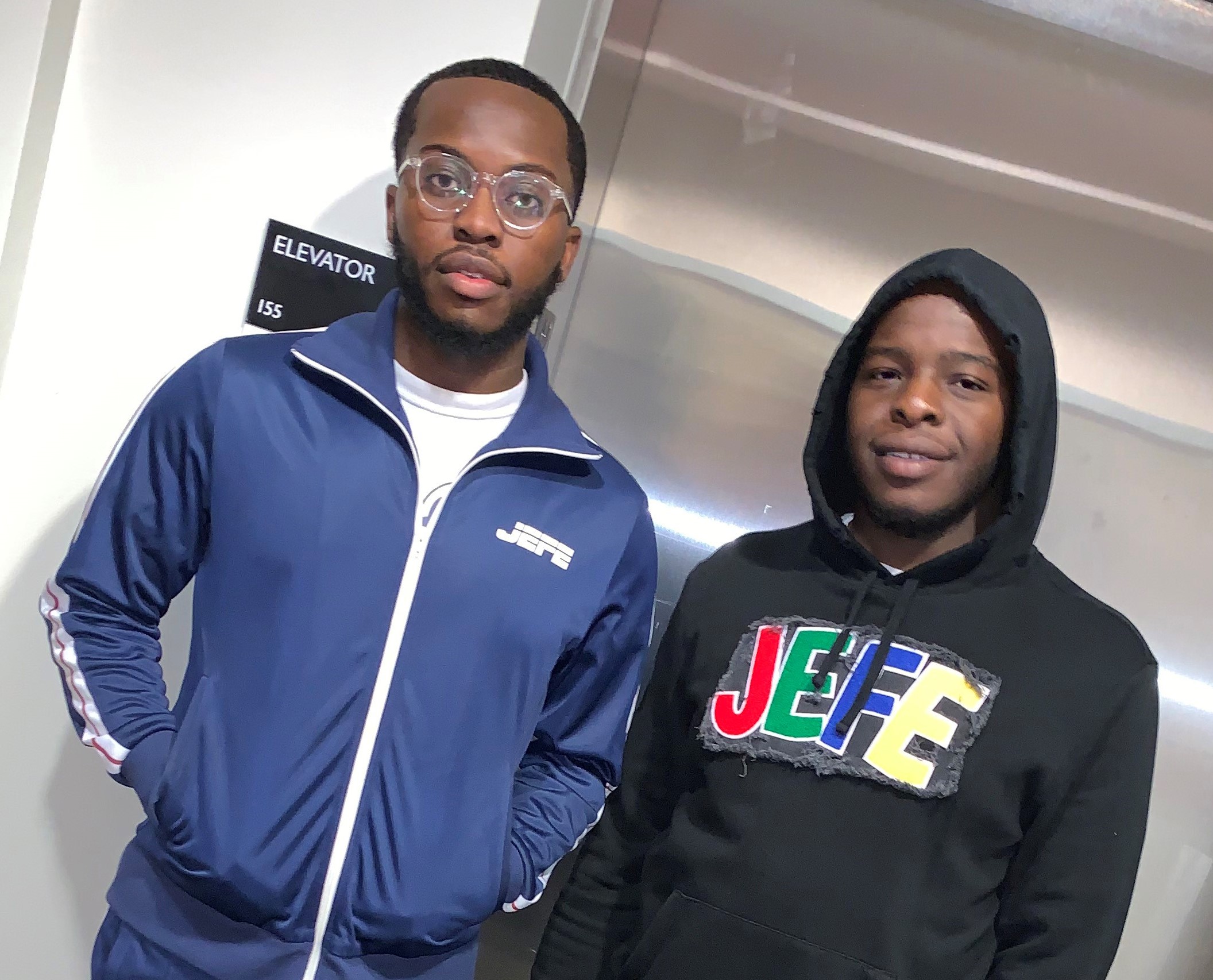 Jefe Clothing co-founders Joshua Elysee '21 and Leonardo Paul '20