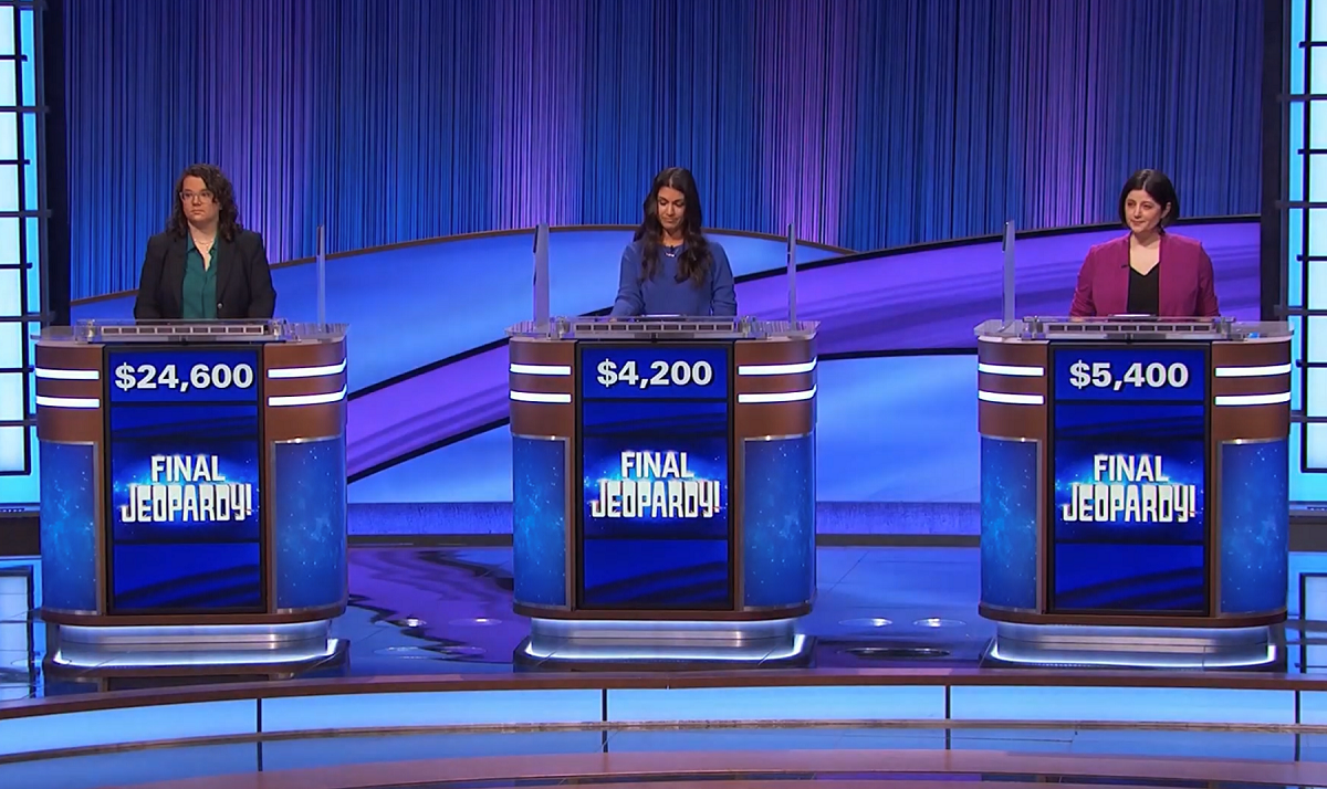 Molly on the Jeopardy Set