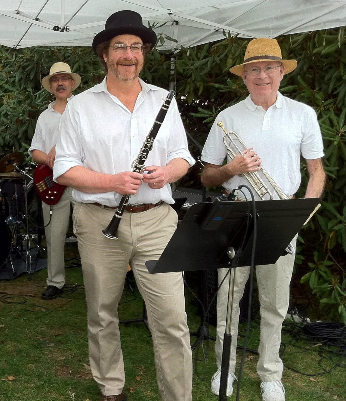 Professor Fred Ledley plays clarinet in a klezmer band.