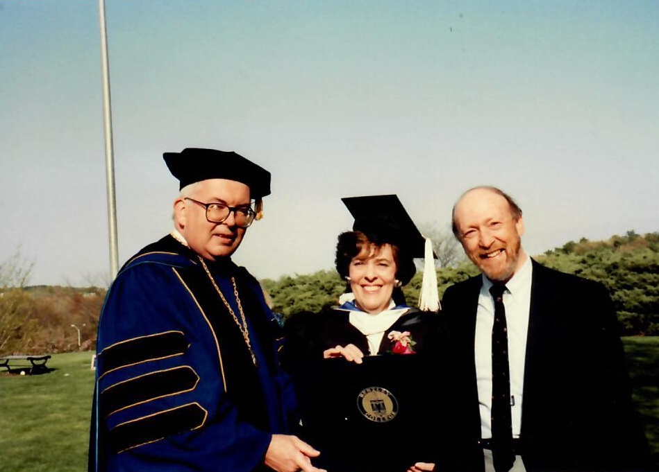 Larry, Joan and President Cronin
