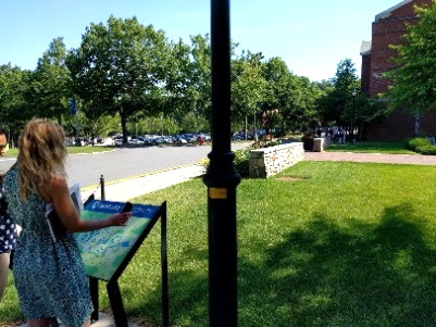 girl standing on campus