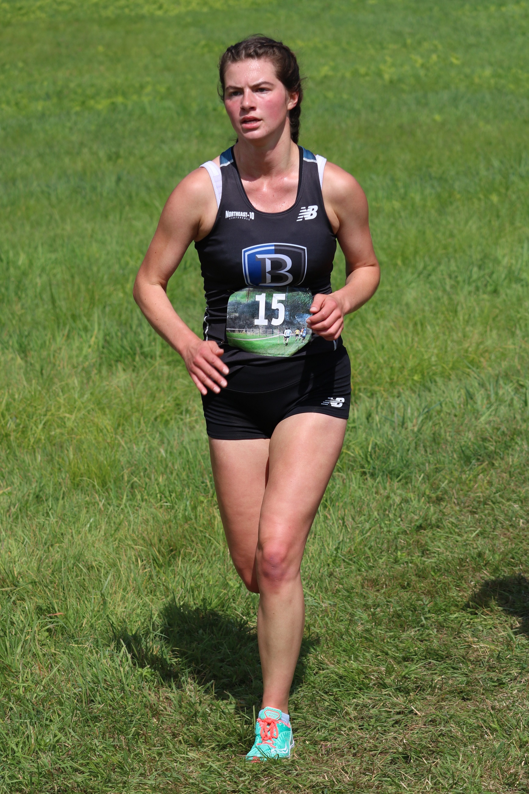 Samantha Bilodeau competes on the Bentley cross country and track and field teams.