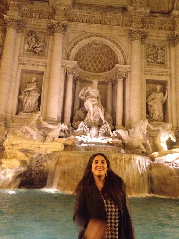 Baracchi at the Trevi Fountain in Rome