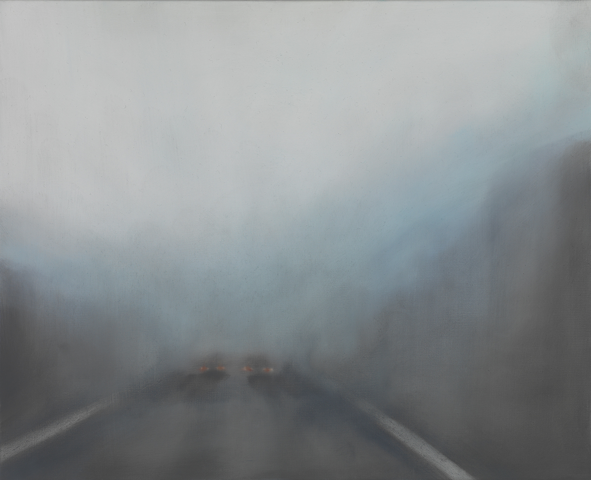 painting titled Approach/Avoidance by Laura Fischman