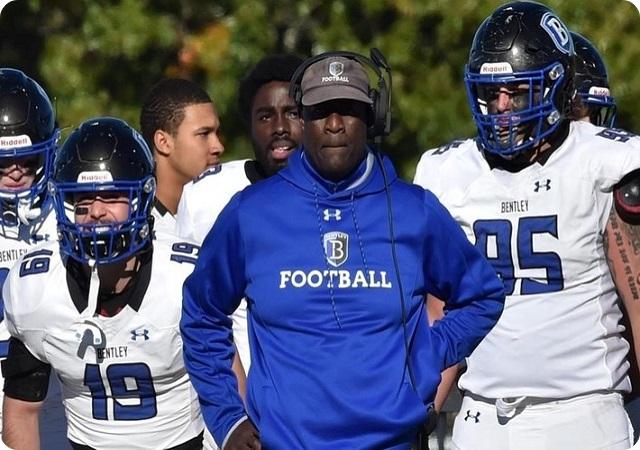 Alvin coaching the Bentley football team