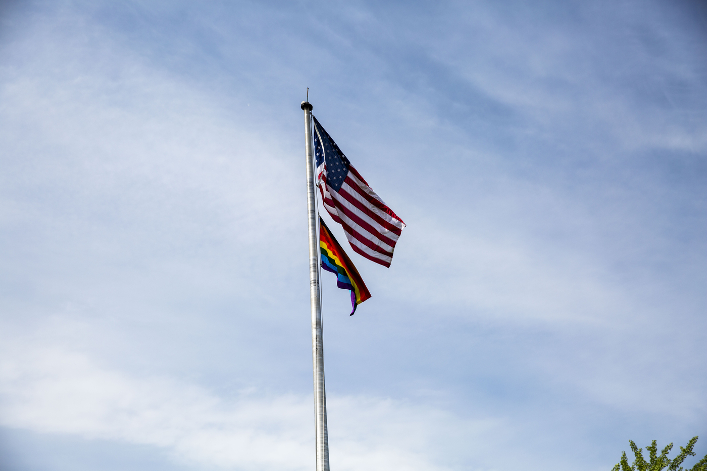 Pride flag raising 2021