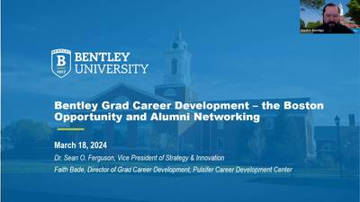  Career Development: Boston Industry and alumni networking 