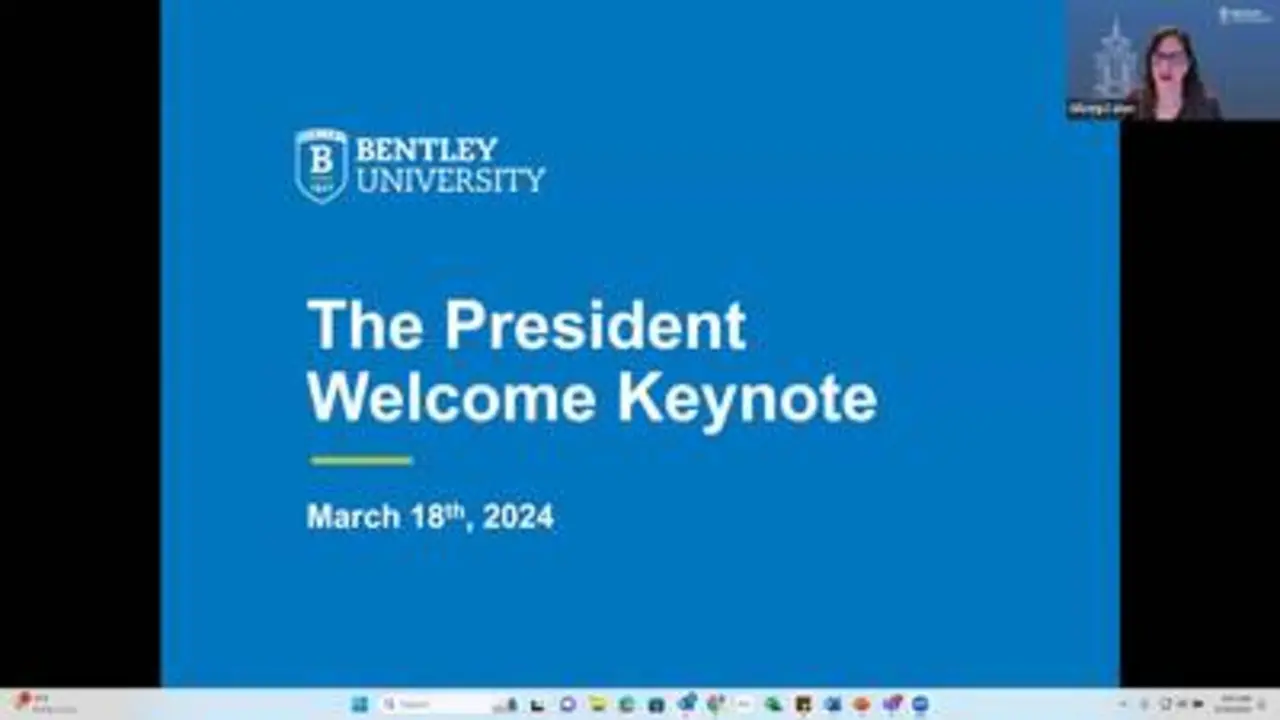 President Key Note - Admitted Student Week