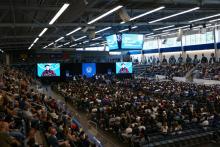 view of arena during convocation 