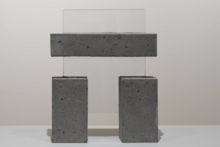 glass and concrete sculpture by Brian Wilson