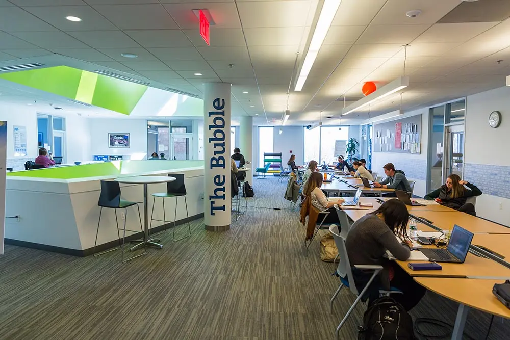 student center bubble