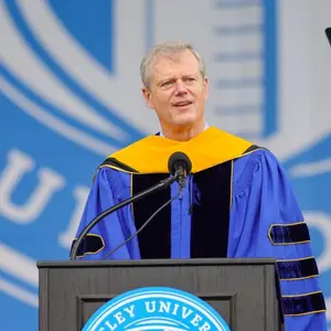 Charlie Baker delivering keynote address to Bentley Class of 2023