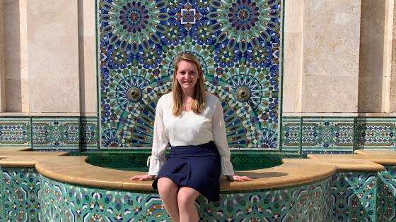 Bentley University student Hannah Rauch in Morocco