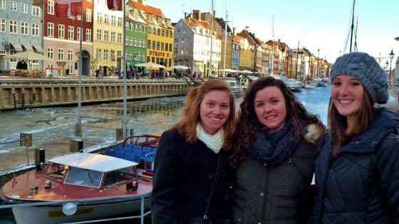 Three female students in Copenhagen