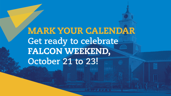 Mark your calendar for Falcon Weekend, October 21 to 23.