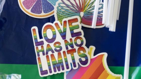 Sticker reading "Love Has No Limits"