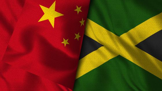 Image of Chinese and Jamaican Flags